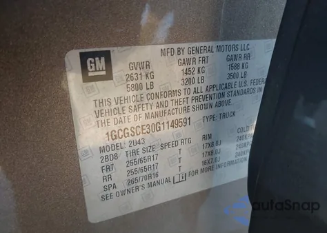 2016 Chevrolet Colorado Lt z USA, uszkodzony, nr VIN 1GCGSCE30G1149591